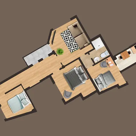 Apartment Old Town 3bdr Central
